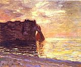 Claude Monet Etretat The End of the Day painting